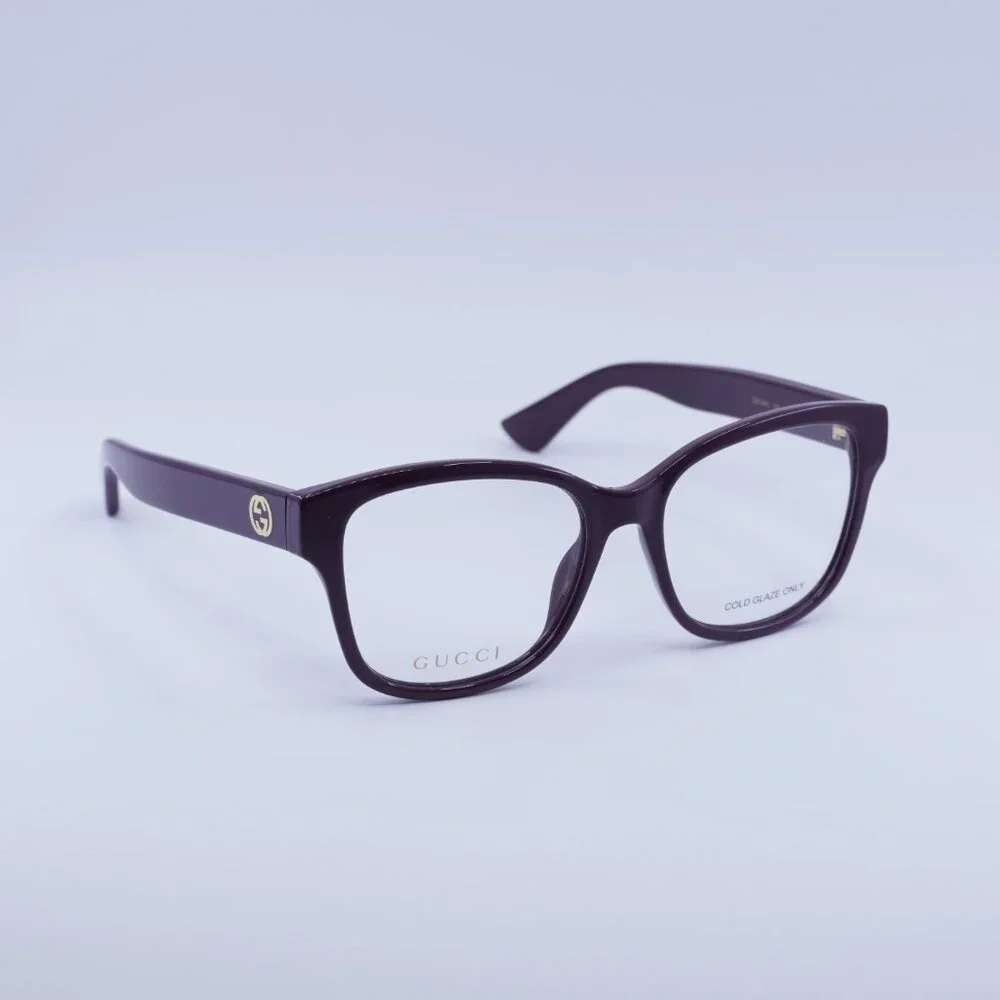 🕶️ New Gucci GG1340O 004 Eyeglasses - Burgundy Frame - Picture 4 of 10